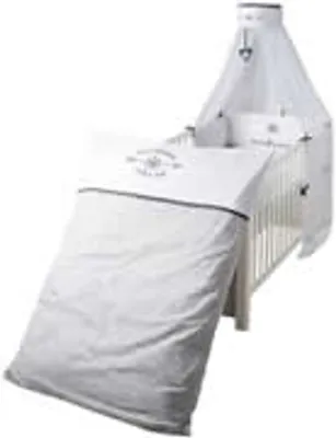 Produktbild von roba Kinder-Bettgarnitur 4-tlg, 'Rock Star Baby 3', Bettset mit Bettwäsche 100x135, Nestchen, Himmel