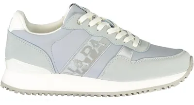 Image de Chaussures de sport pour femme, bleues, avec des détails contrastés et une semelle intérieure amovible