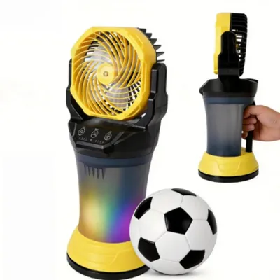Productafbeelding van Draagbare nevelventilator, 4 snelheidsstanden, waterreservoir van 2000 ml, GEEL