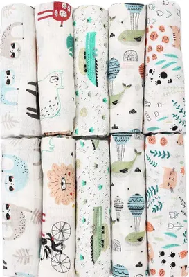 Productafbeelding van Famanu Mullwindel Set - Veelzijdig voor babyverzorging en meer