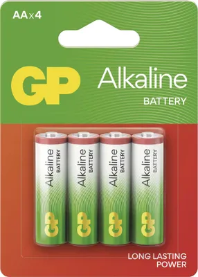 Alkalická baterie GP Alkaline AA (LR6), 4 ks