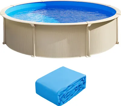Produktbild von SucceBuy Innenfolie Poolfolie Ersatz Schwimmbadfolie φ350x120cm