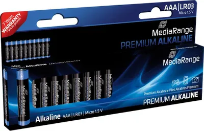 Produktbild von MediaRange Batterie Premium Alkaline AAA/LR03 1,5V 10Stk.