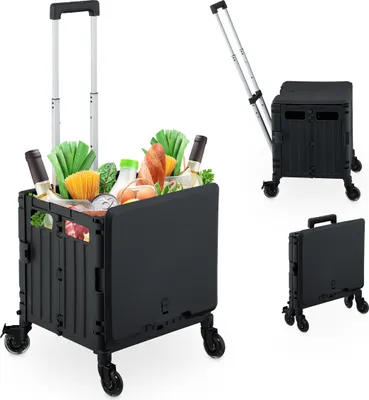 Produktbild von relaxdays Einkaufstrolley mit Deckel