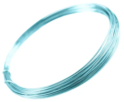 Produktbild von 5m Aludraht Aluminiumdraht 1mm Dekodraht Schmuckdraht Bindedraht Farbwahl, Farbe:pastellblau