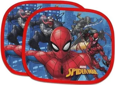 Produktbild von Mickey Spiderman Stitch Kinder Sonnenschutz fürs Auto 2er Set – Spiderman