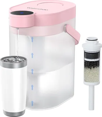 Image de Waterdrop FreshTaste Adoucisseur d'eau électrique Pichet filtre à eau, Distributeur de filtre à eau 4L pour réfrigérateur, Réduit le calcaire, le chlore