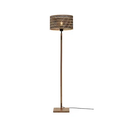 Produktbild von GOOD&MOJO - Stehleuchte Java - Bambus/Schwarz - Ø32cm für Wohnzimmer, Schlafzimmer