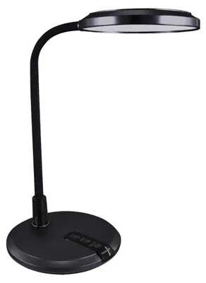 Immagine prodotto di Lampada da scrivania a LED da 6,5W con luce regolabile e interruttore a sensore touch, colore nero, modello PLATON Ideus 04229