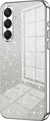 Immagine prodotto di Custodia in glitter per Samsung Galaxy A26 - Cover posteriore in silicone Phonesta Crystal Sparkle - Argento