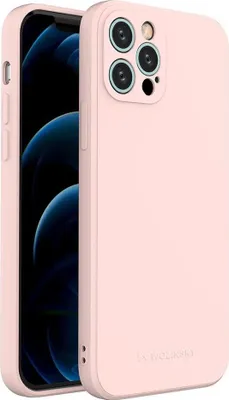 Zdjęcie produktu dla Wozinsky Color Case Silikonowe Elastyczne Wytrzymałe Etui Iphone 12 Pro Różowy