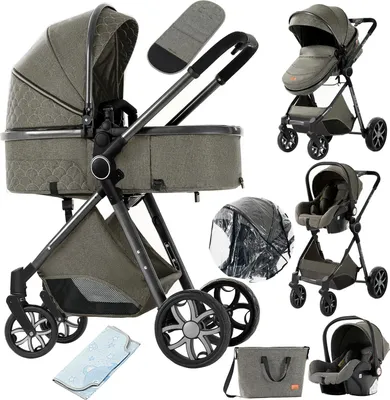 Immagine prodotto di Trasportino per neonati, design leggero, funzionalità versatile, XV9-TIEFGRAU