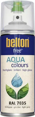 Produktbild von belton free Lackspray AQUAcolours 400 ml lichtgrau hochglanz