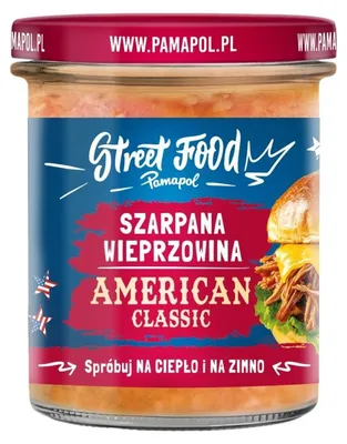 Zdjęcie produktu dla Szarpana Wieprzowina American Classic 280G Pamapol Streetfood