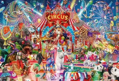Produktbild von Premium Collection Eine Nacht im Zirkus - 5000 Teile, 5000 Stück(e), Tiere, 12 Jahr(e)