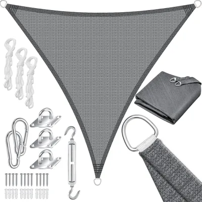 Produktbild von KESSER® Sonnensegel Sonnenschutz Windschutz | HDPE Gewebe | wasserabweisend & windabweisend | 5-Fach quer vernäht robust & stabil Schattenspender Garten Balkon Terrasse