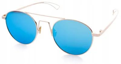 Produktbild von Sunoptic Damen Sonnenbrille rund verspiegelt goldfarben
