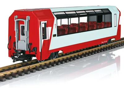 Produktbild von LGB RhB Panoramawagen 1. Klasse, Zugmodell, Vormontiert, RhB Panorama Car, Unisex, Metall, 15 Jahr(e)