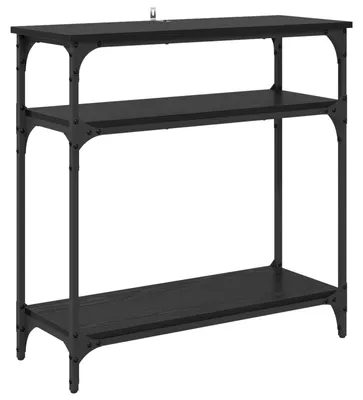 Immagine prodotto di vidaXL Tavolino con ripiano in rovere nero 75 x 29 x 75 cm