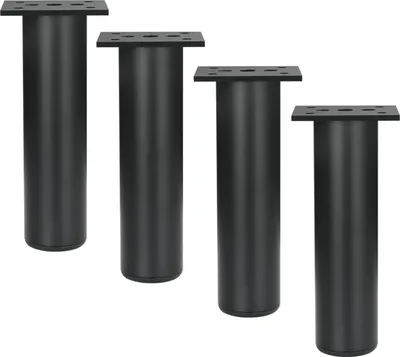 Produktbild von 200 mm hohe Möbelfüße, Schrankfüße, Aluminiumlegierung, Küchenfüße, Sofafüße, Metall, Tischfüße, schwarz