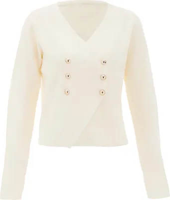 Produktbild von NAEMI damen strickjacke - wollweiss, XS/S