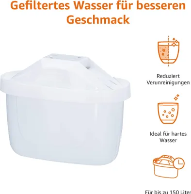 Obrázok produktu pre Amazon Basics Vodné filtračné vložky 6 ks Vhodné pre všetky systémy vrátane