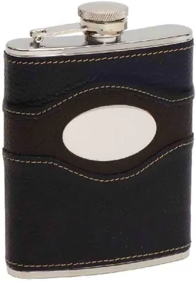 Produktbild von HALLER Flachmann Taschenflasche mit Hülle Schnapsflasche 170ccm Geschenkidee