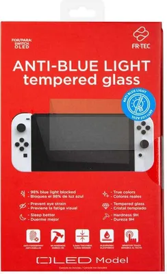 Produktbild von Blade Gaming FT1055, Displayschutz, Nintendo Switch OLED, Transparent, Gehärtetes Glas, Anti-Glare Bildschirmschutz, 9H