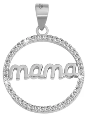 Produktbild von Akzent Damen Anhänger Shining Mom "Shining Mom" aus 925 Sterlingsilber, rhodiniert, langlebig