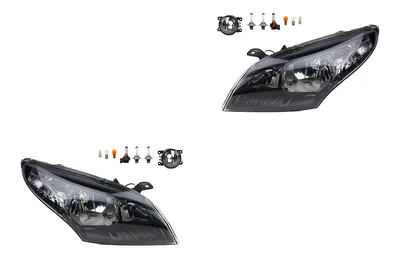 Produktbild von Scheinwerfer Satz passend für Renault Megane III 08-12 H7 +Nebel+Leucht. 8200074008 6202E1 00006202E1 6710027 0000620639 620639 0000620 Johns