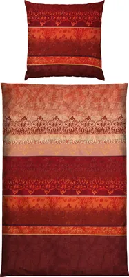 Produktbild von Erwin Müller Bettwäsche rot 1x 155x200 cm + 1x 80x80 cm