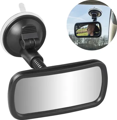 Produktbild von Panorama-Rückspiegel mit 4cm Flexarm - Universal Wohnwagen Caravan Spiegel