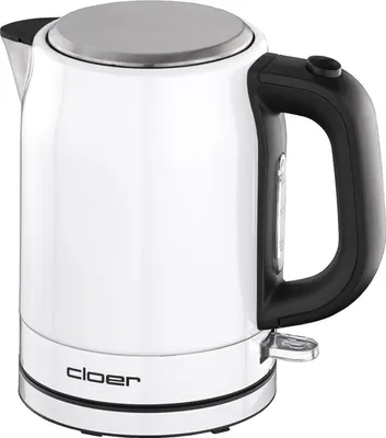 Zdjęcie produktu dla Cloer 4511, 1 l, 2200 W, Biały, Stal nierdzewna, Wskaźnik poziomu wody, Zabezpieczenie przed przegrzaniem