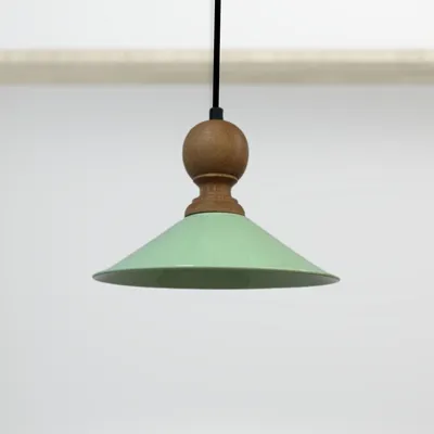 Produktbild von Pendelleuchte Ferh 35/20 cm Hängeleuchte Vintage Esstisch, Wohnzimmer große Hängelampe Küche Esszimmerlampen Hängelampen - Minzgrün