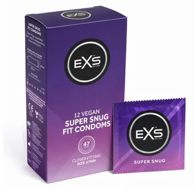 Productafbeelding van Exs Condooms - Super Snug Fit 47mm - Condooms met een nauwsluitende pasvorm