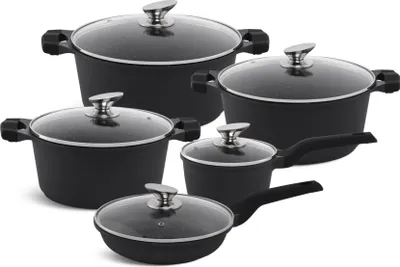 Produktbild von Elegantes 10-teiliges Topfset EDENBERG, Induktion, Ideal als Geschenk