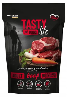 Obrázek produktu pro BIOFEED Chutný život pro psy hovězí 90% sáček 500g