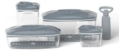 Image de 4 boîtes alimentaires hermétiques SeeYoo, lot en acier