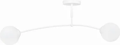 Zdjęcie produktu dla LAMPA SUFITOWA Emibig 2xE14 40W PREGOS 2 WHITE 671/2