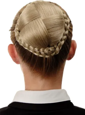 Produktbild von WIG ME UP Dutt Haarteil geflochten Haarknoten Hell-Aschblond N796-22