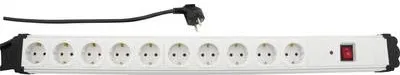 Produktbild von REV 0512523555 Steckdosenleiste mit Schalter 10fach Weiß Schutzkontakt (0512523555)