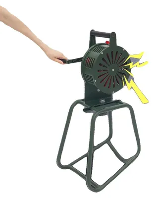 Immagine prodotto di Sirene di emergenza, livello sonoro di 125 dB, distanza di trasmissione di 1000 metri, azionamento manuale tramite manovella, costruzione in lega di alluminio, diametro di 23 cm