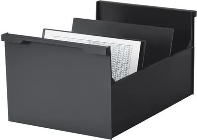 Produktbild von Karteitrog A5 quer für 800 Karten öko-schwarz