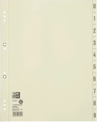 Produktbild von Oxford Trennblatt 400004664 DIN A4 200g Karton chamois 100 St./Pack.