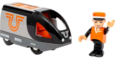 Image de World Train orange et noir - Ravensburger 63604700 - (Jouets / Véhicules-jouets)