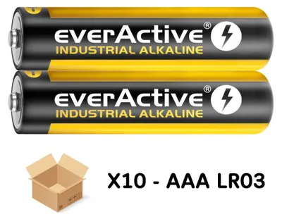 Produktbild von Everactive LR0310PAK, Einwegbatterie, AAA, Alkali, 1,5 V, 10 Stück(e), 1300 mAh