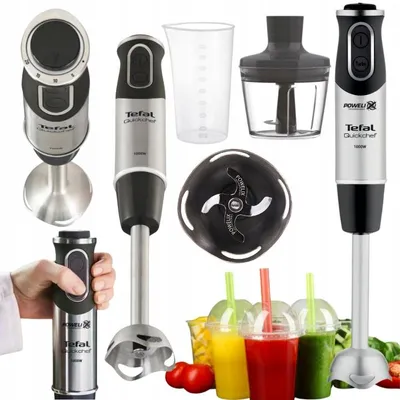 Produktbild von Handmixer Tefal Quickchef 2IN1 1000 W 20 Geschwindigkeiten Schutz Stahlmesser