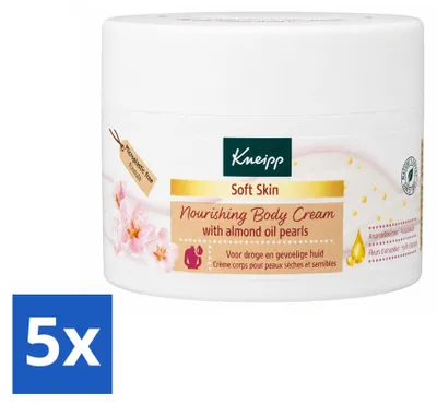 Produktbild von 5 x Kneipp Soft Skin Bodycrème - Mandelblüte - 200 ml - Vorteilspackung - 5 Stücke