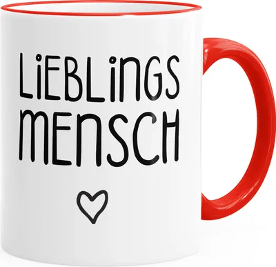 Produktbild von Kaffee-Tasse Lieblingsmensch Geschenk-Tasse Liebe Freundschaft Partner Freundin MoonWorks® unisize