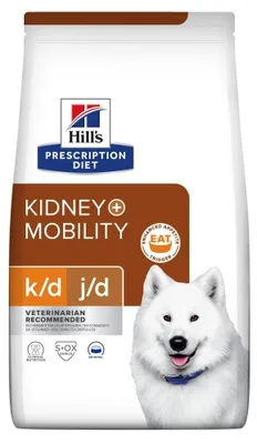 Produktbild von Hundefutter Kroketten für ausgewachsene Hunde, Spezialfutter zur Unterstützung von Nierenfunktion und Beweglichkeit – HILL'S K/D